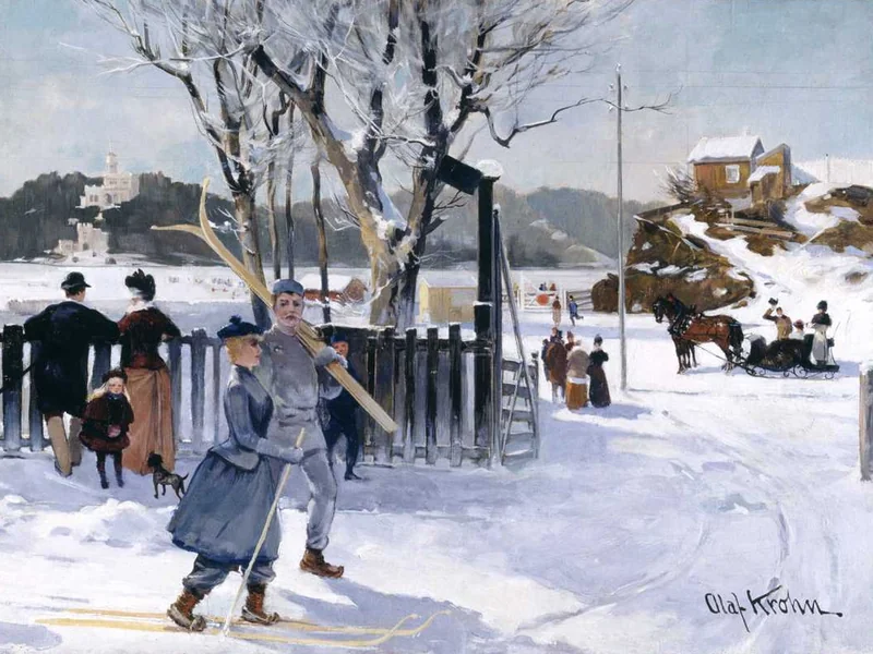 1863-Olaf Krohn - Motivi della vita popolare da Skarpsno a Oslo